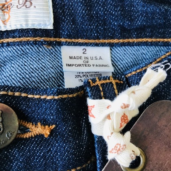 Frankie B Studded Low Rise Jean,  Made in USA  Size 2 - Picture 11 of 13